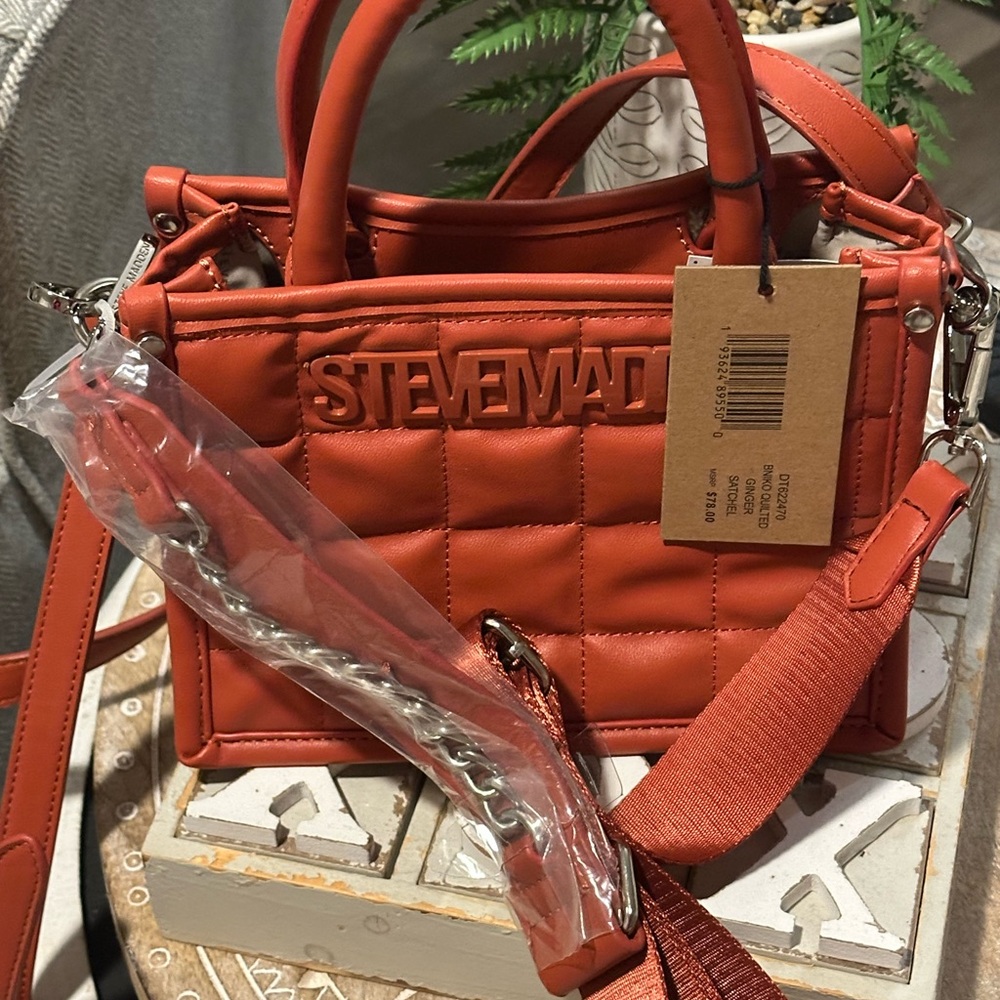 Steve Madden Terracotta Quilted Women's Bag